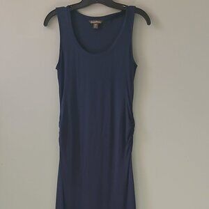 Tommy Bahama‎ Women's Tambour Shirred Maxi Dress Sleeveless Navy Blue Size Small